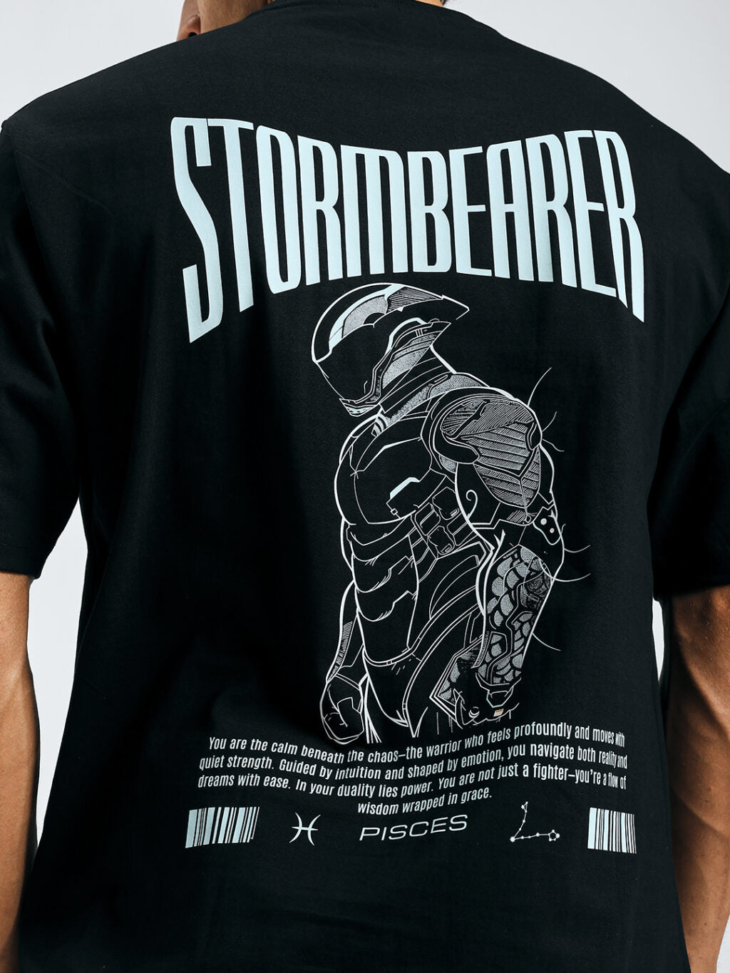 Pisces - Zodiac Warrior - Oversized T-shirt