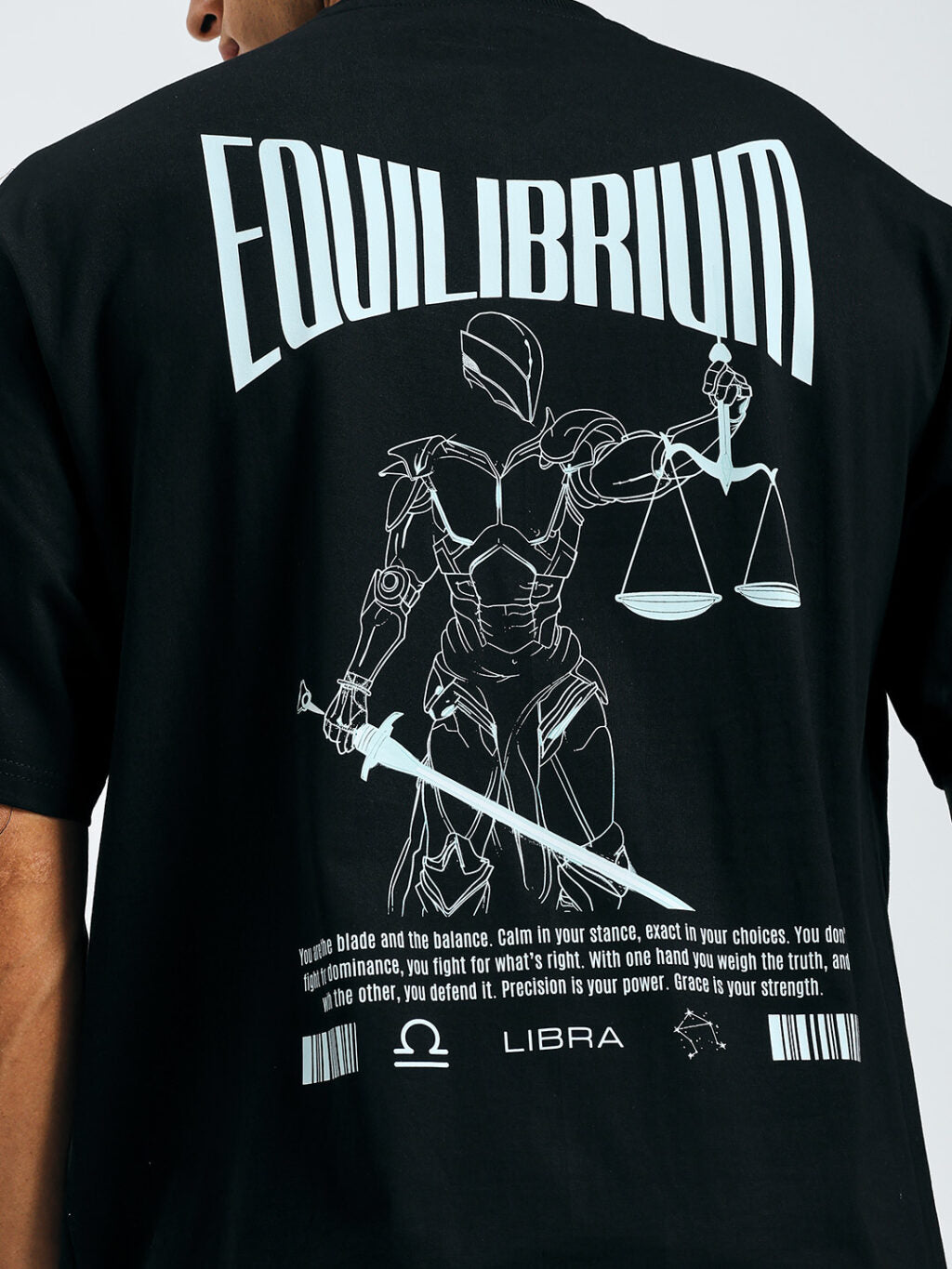Libra - Zodiac Warrior - Oversized T-shirt