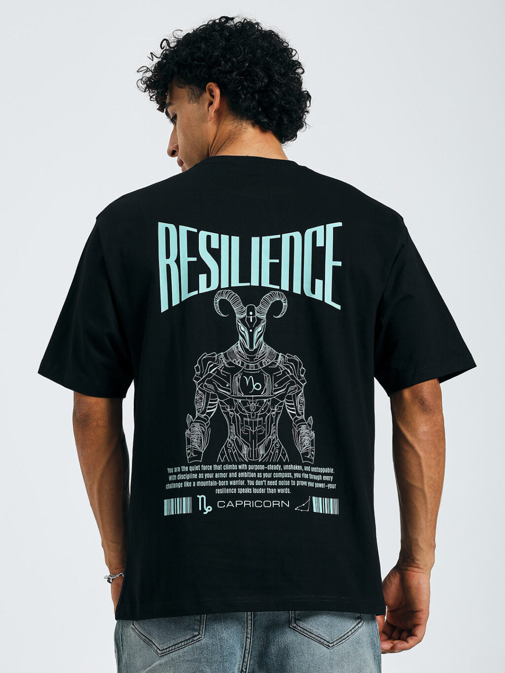 Capricorn - Zodiac Warrior - Oversized T-shirt