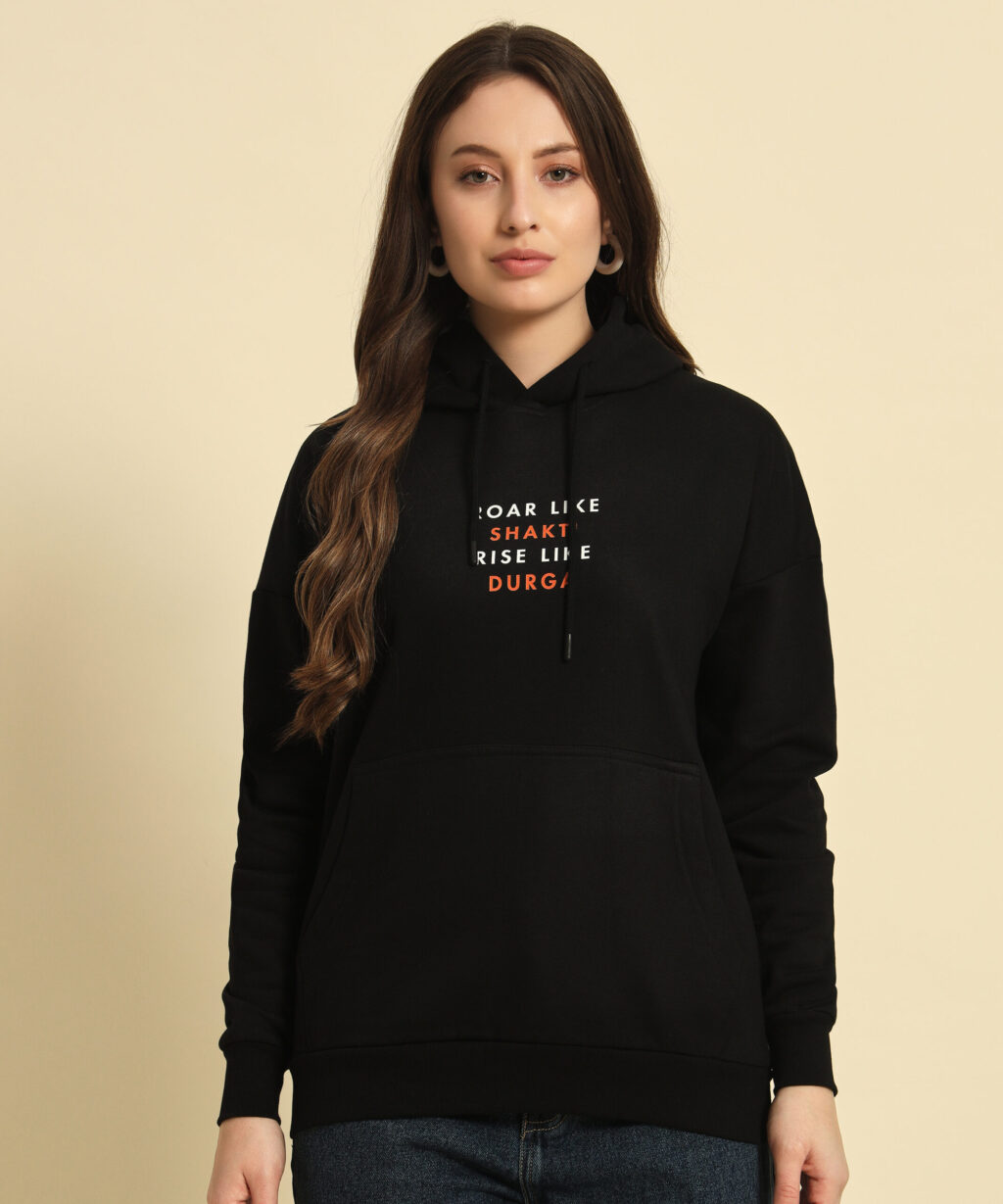 Roar Like Shakti Rise Like Durga - Oversized Hoodie