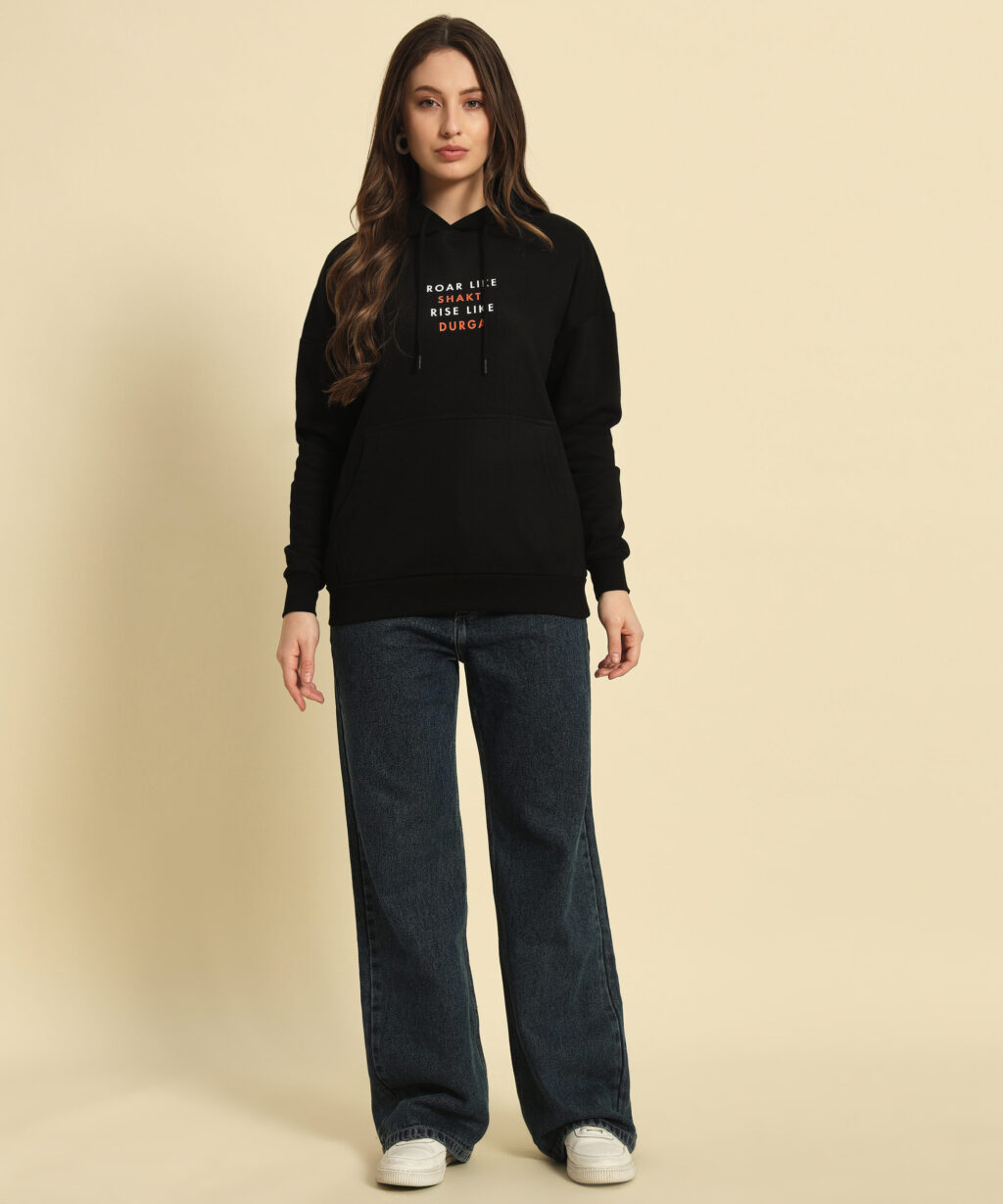 Roar Like Shakti Rise Like Durga - Oversized Hoodie