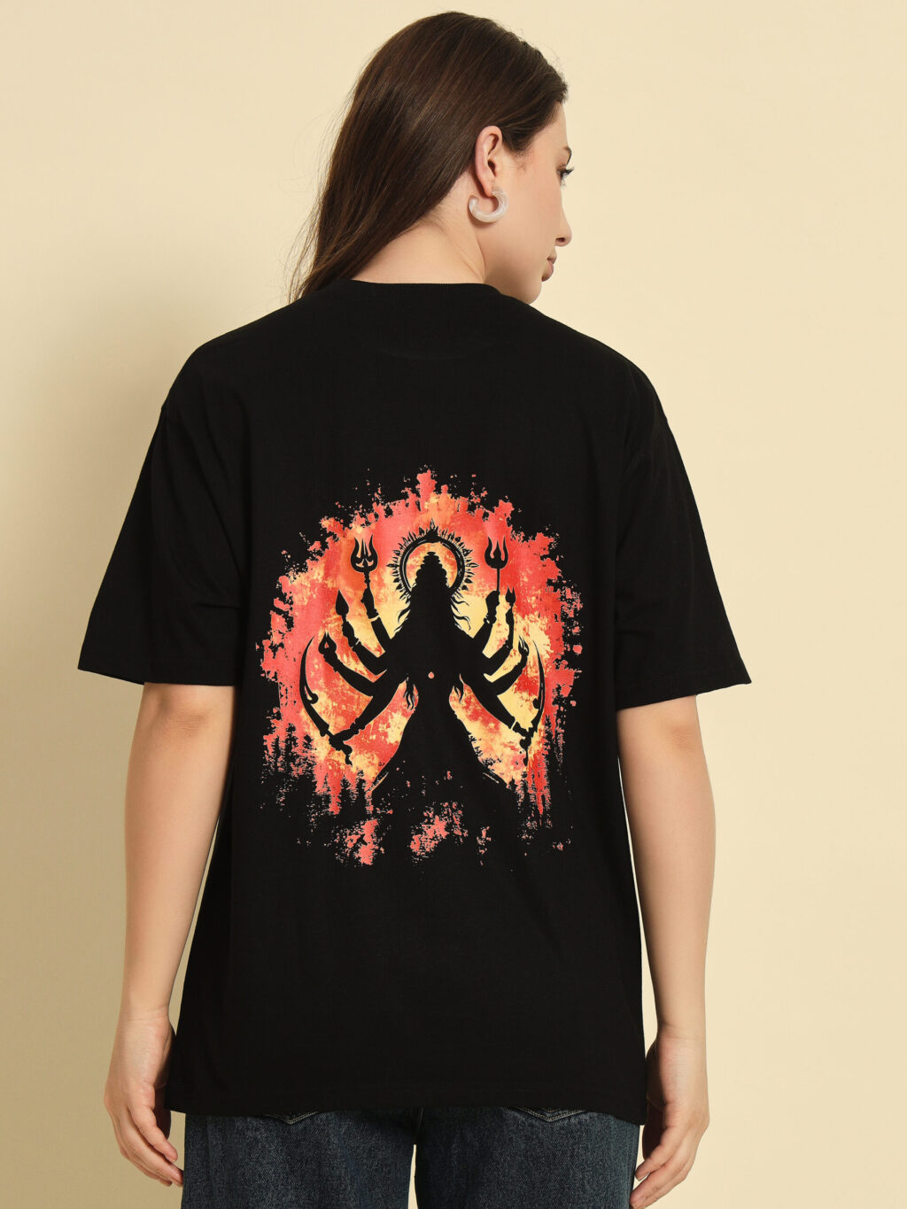 Roar Like Shakti Rise Like Durga - Oversized T-Shirt