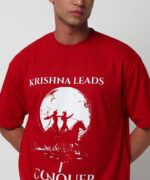 Krishna Leads I Conquer – Oversized T-Shirt