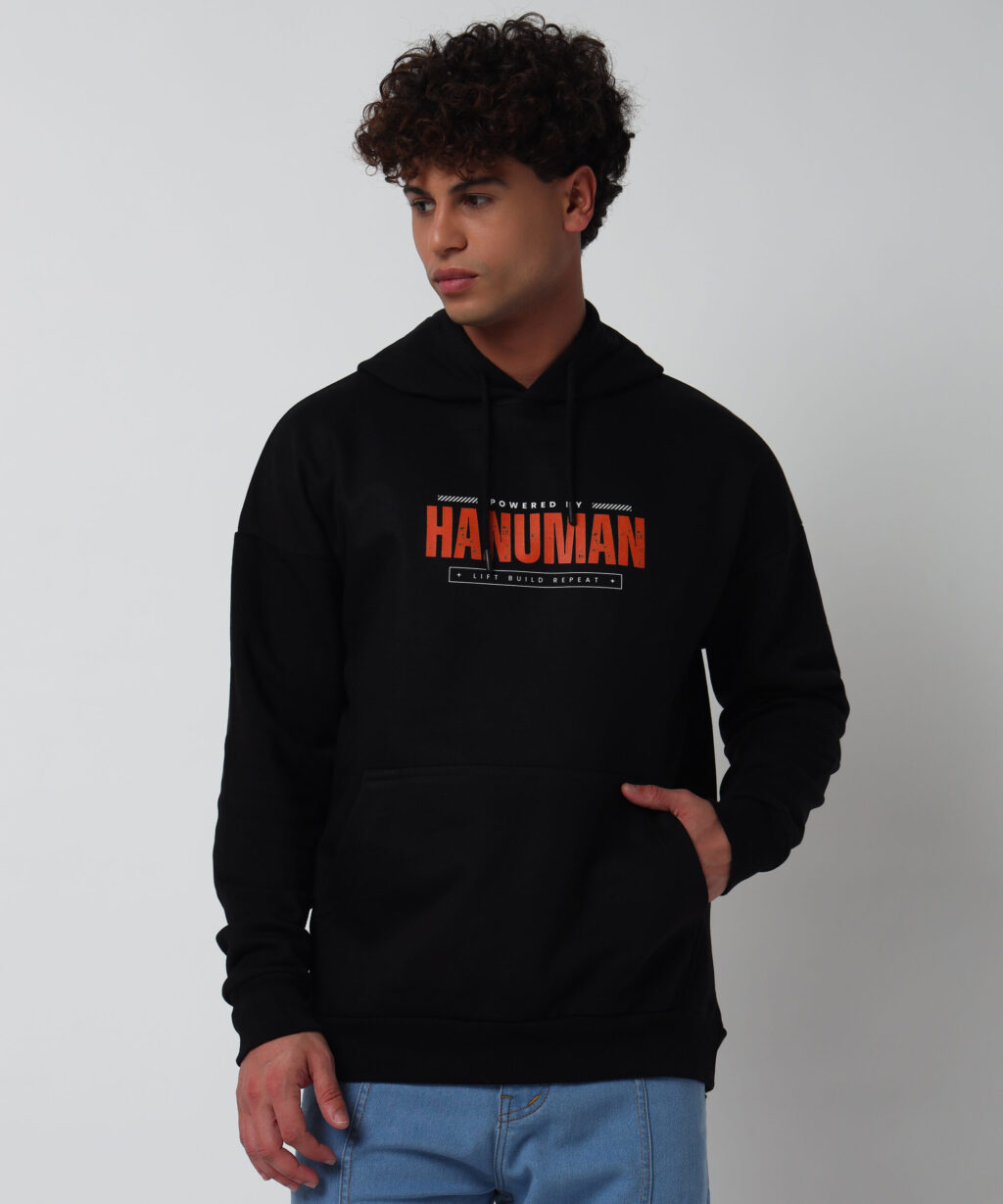 Powered By Hanuman - Oversized Hoodie