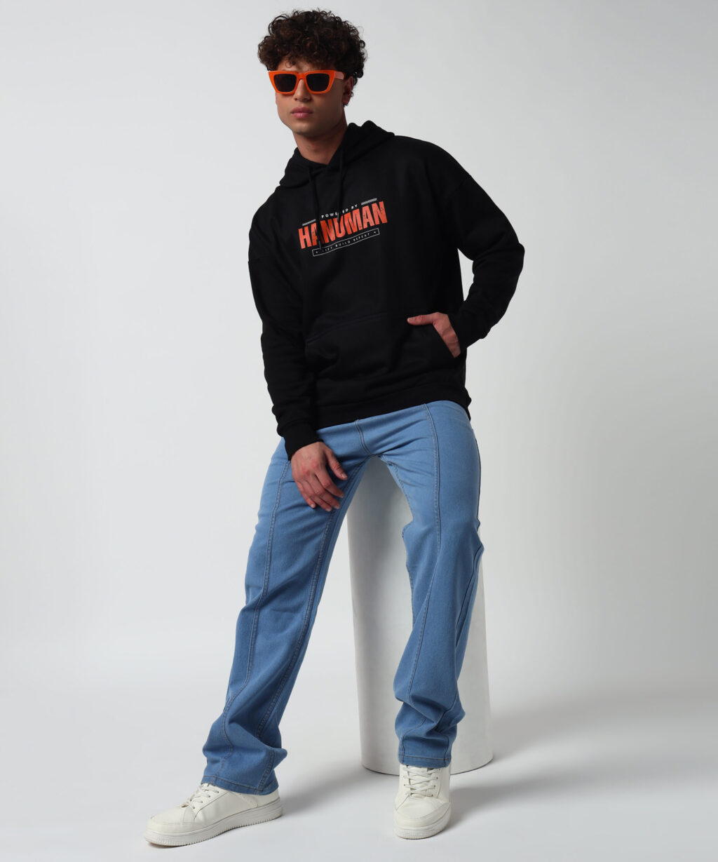 Powered By Hanuman - Oversized Hoodie