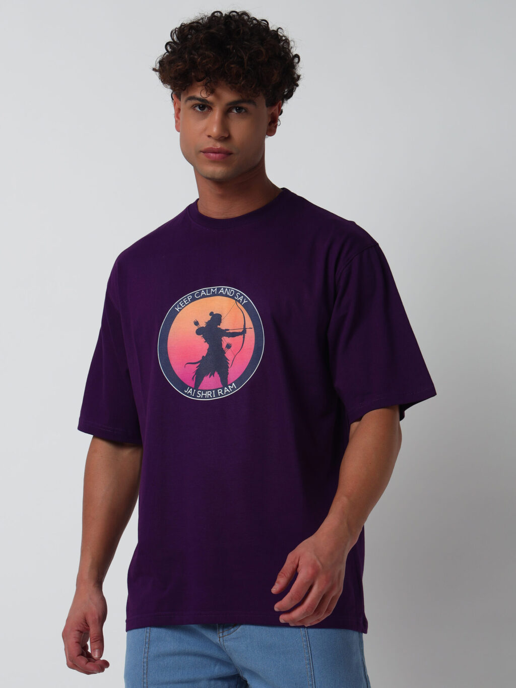 Keep Calm and say Jai Shri Ram - Oversized T-Shirt