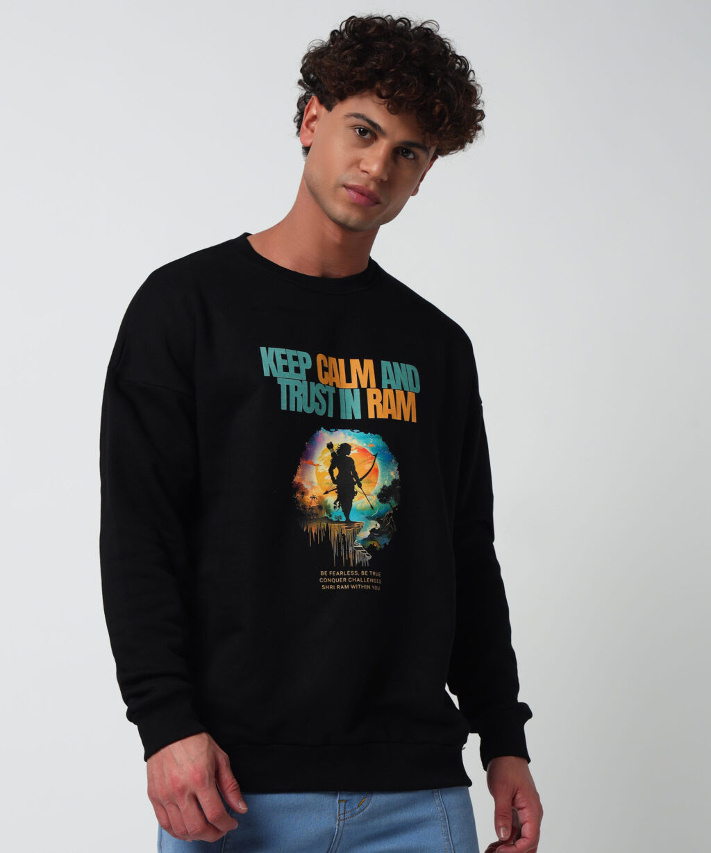 Keep Calm and Trust in Ram - Oversized Sweatshirt