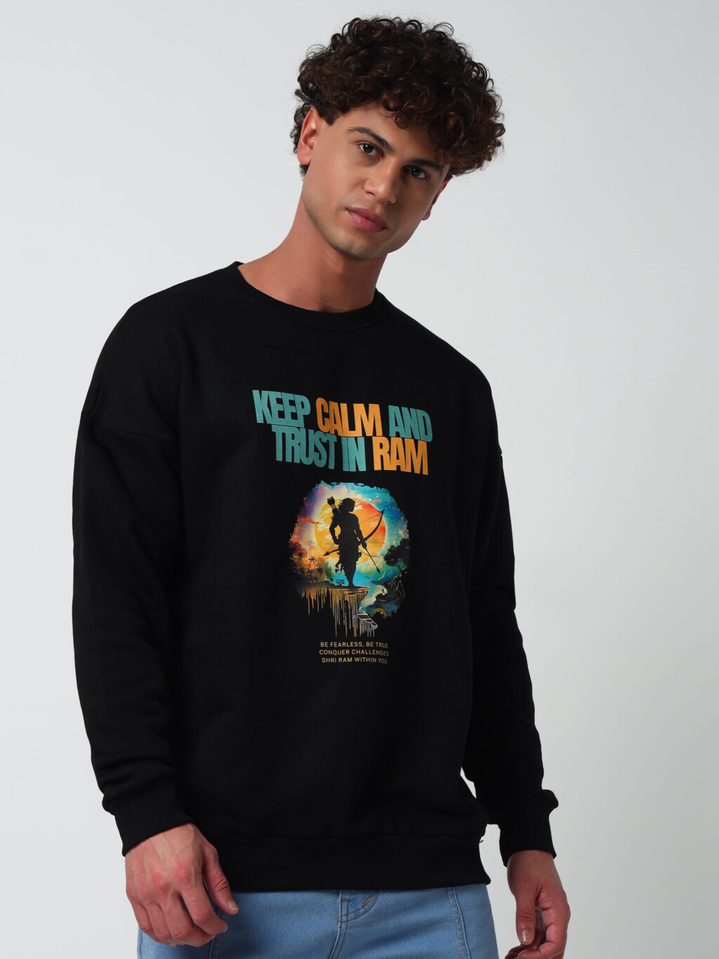 Keep Calm and Trust in Ram - Oversized Sweatshirt