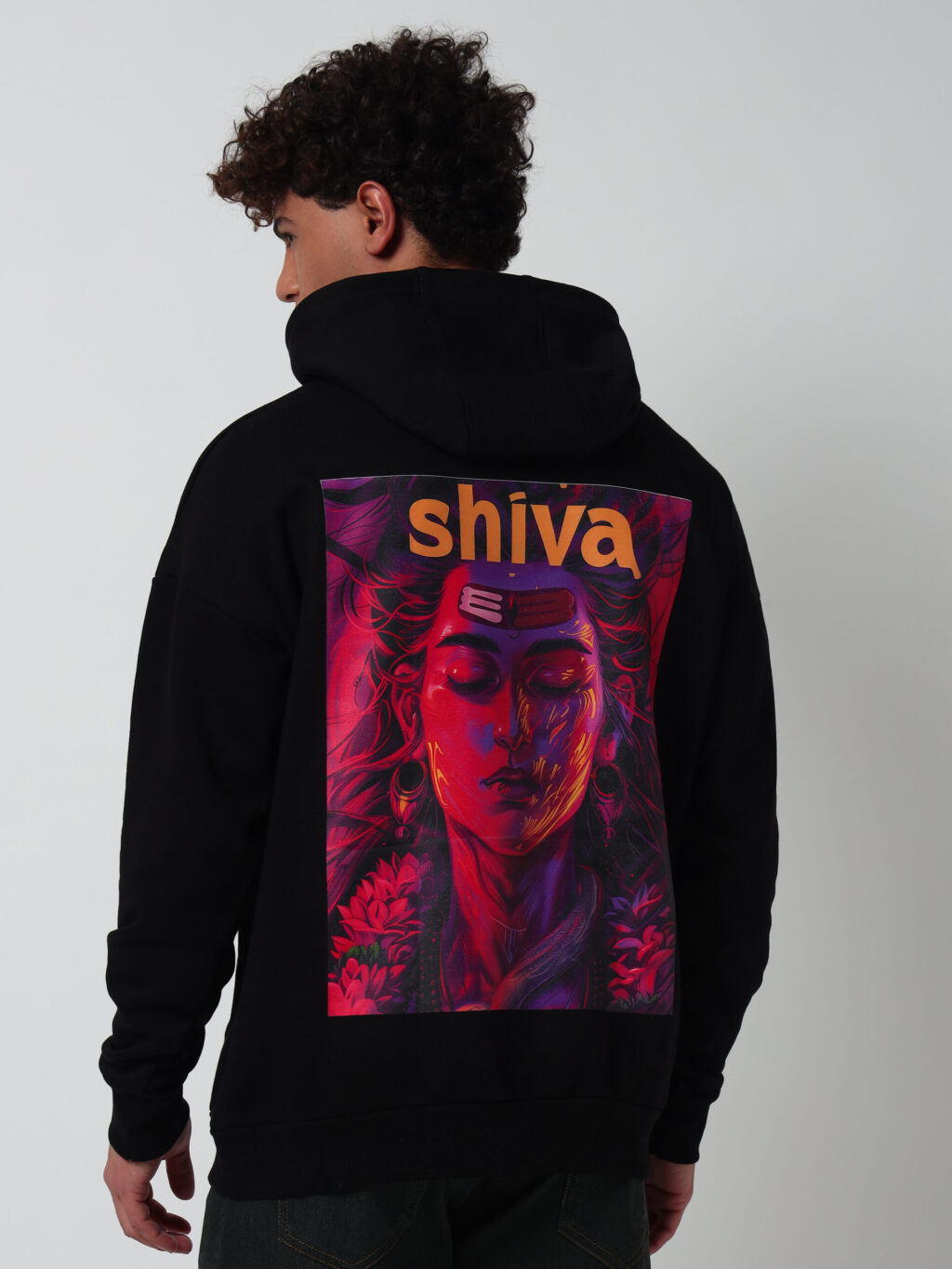 Calm Mind Strong Spirit Shiva Within - Oversized Hoodie