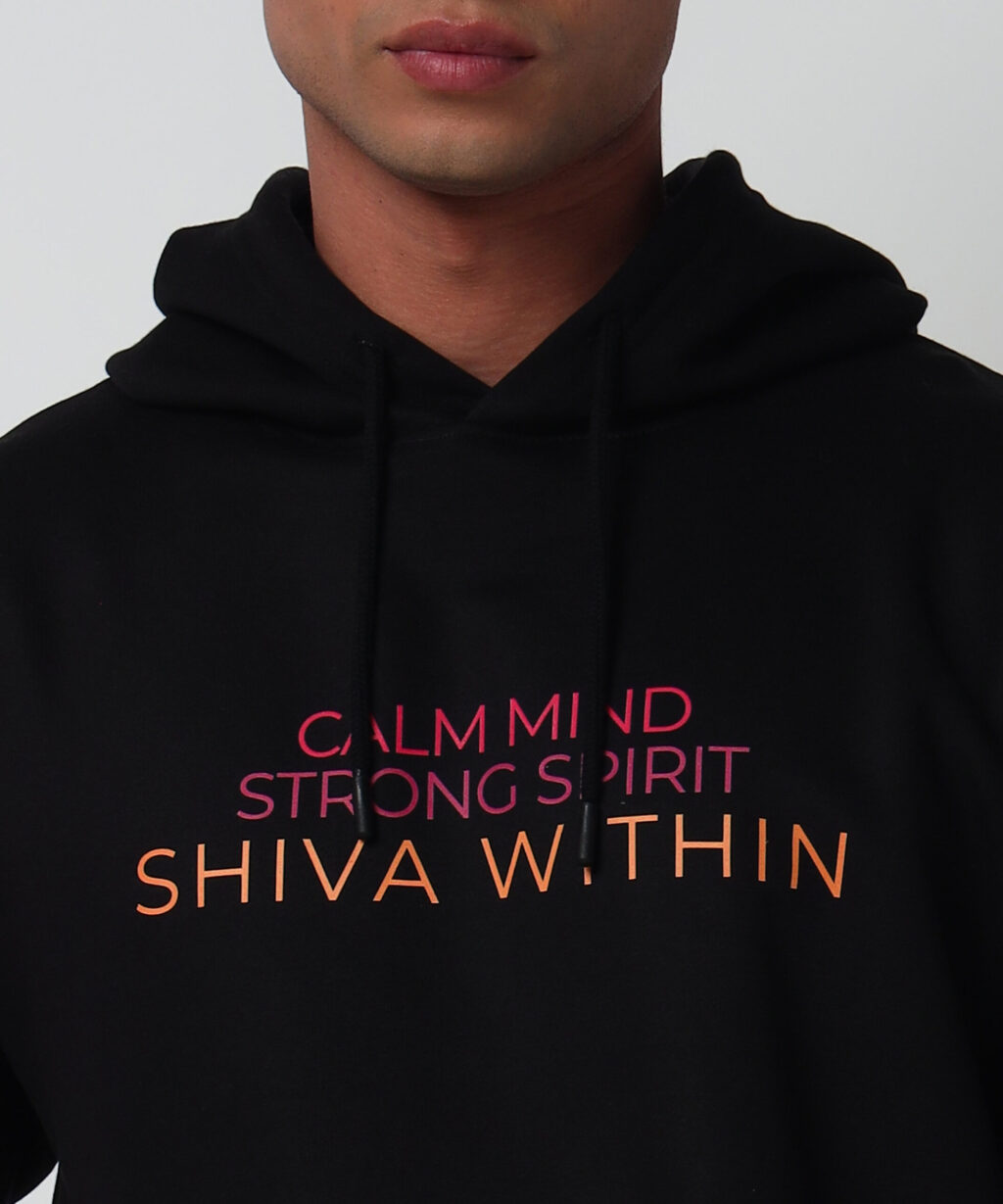 Calm Mind Strong Spirit Shiva Within  - Oversized Hoodie