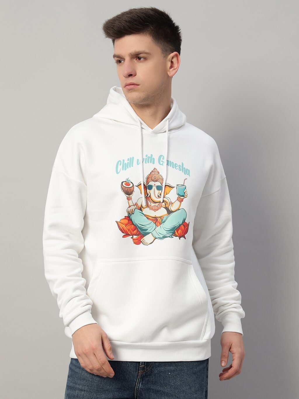 Chill with Ganesha - Oversized Hoodie