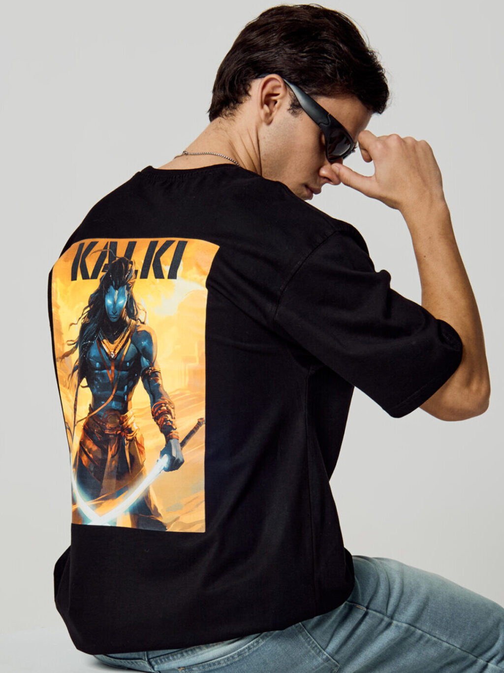 Kalki - Oversized T-shirt - Black