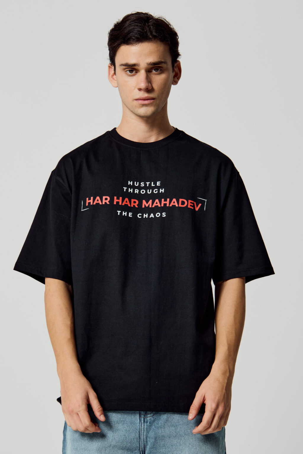 Shiva - Hustle Through the Chaos - Oversized T-Shirt