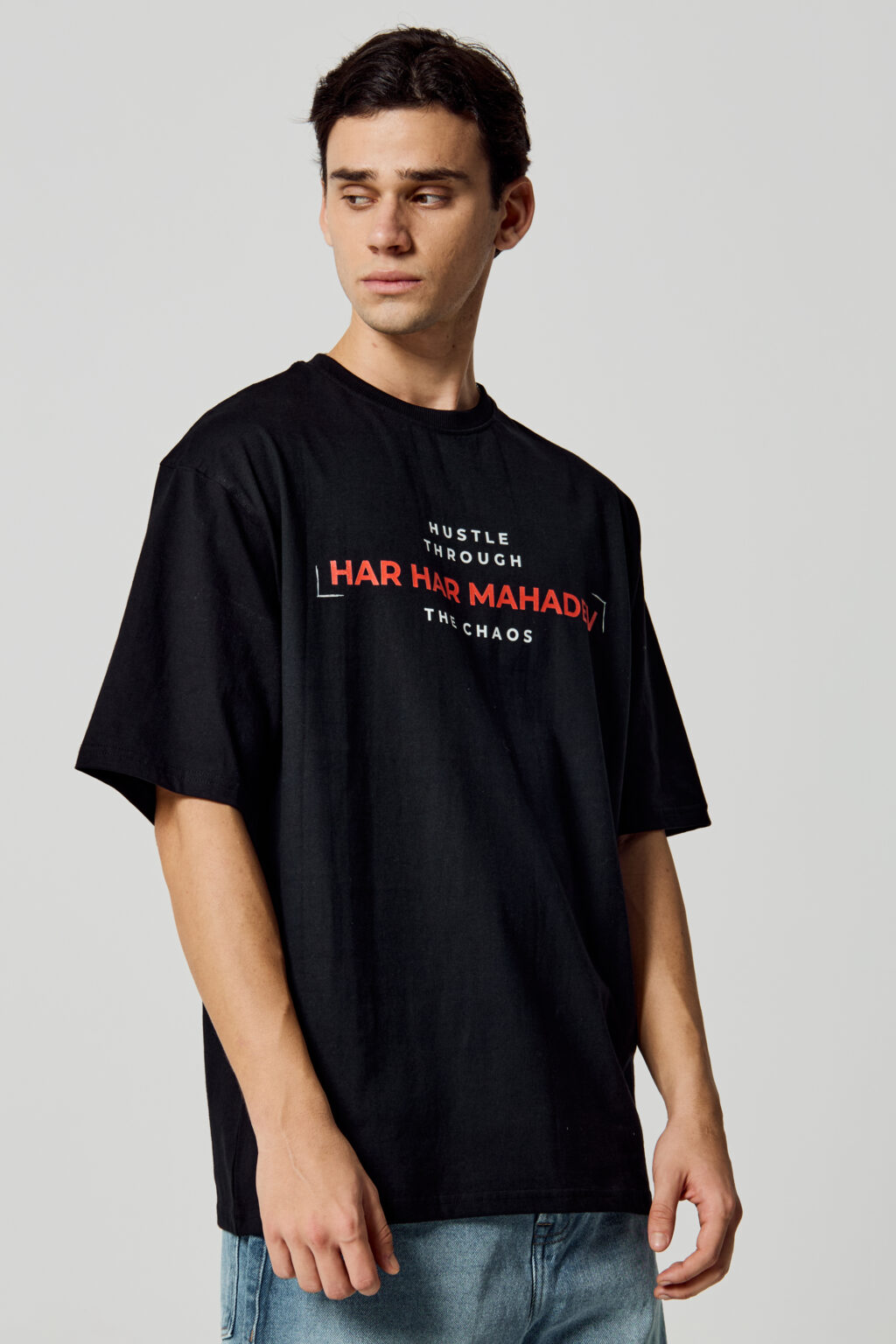 Shiva - Hustle Through the Chaos - Oversized T-Shirt