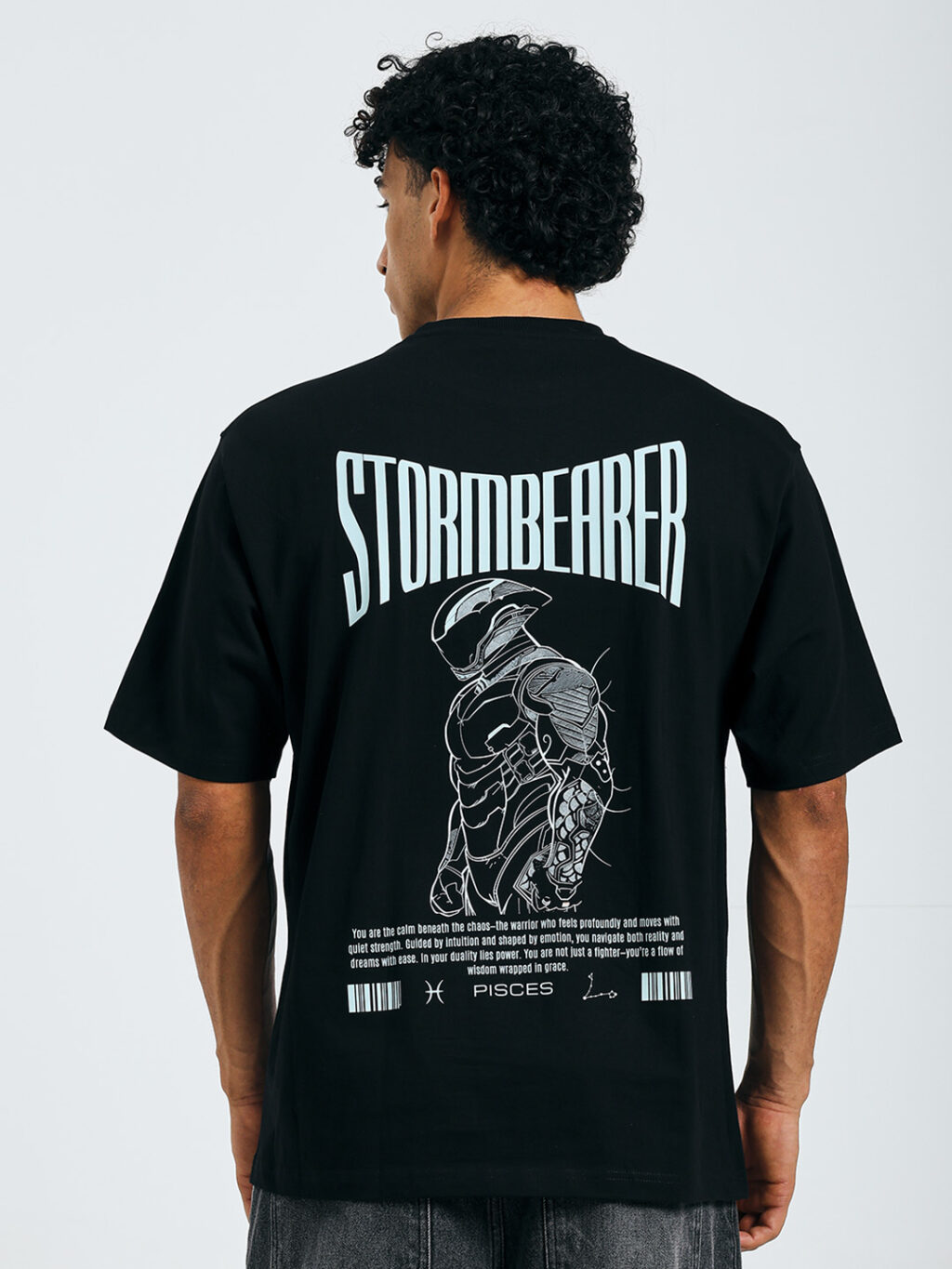 Pisces - Zodiac Warrior - Oversized T-shirt