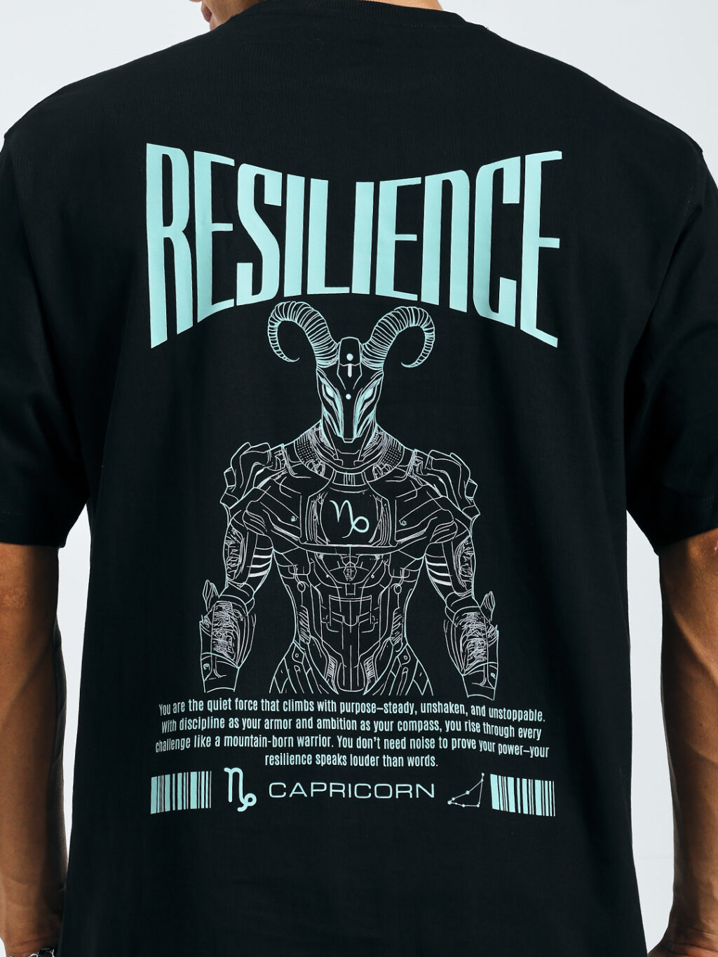 Capricorn - Zodiac Warrior - Oversized T-shirt