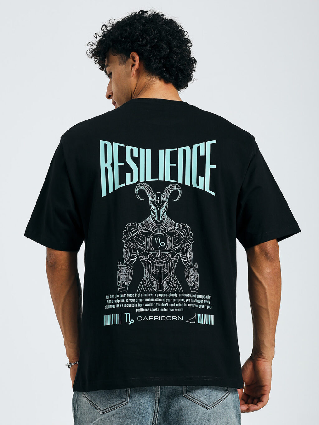 Capricorn - Zodiac Warrior - Oversized T-shirt